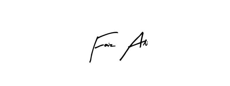 How to make Faiz Ali name signature. Use Arty Signature style for creating short signs online. This is the latest handwritten sign. Faiz Ali signature style 8 images and pictures png