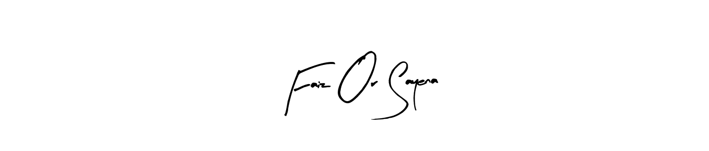Once you've used our free online signature maker to create your best signature Arty Signature style, it's time to enjoy all of the benefits that Faiz Or Sayena name signing documents. Faiz Or Sayena signature style 8 images and pictures png