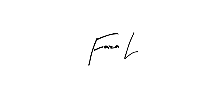 Also You can easily find your signature by using the search form. We will create Faiza L name handwritten signature images for you free of cost using Arty Signature sign style. Faiza L signature style 8 images and pictures png