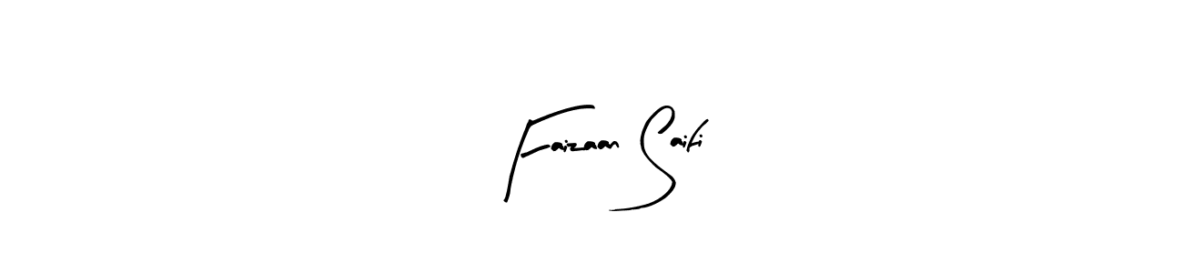 Similarly Arty Signature is the best handwritten signature design. Signature creator online .You can use it as an online autograph creator for name Faizaan Saifi. Faizaan Saifi signature style 8 images and pictures png