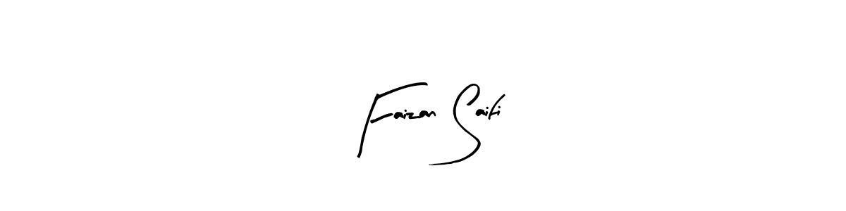 Make a beautiful signature design for name Faizan Saifi. With this signature (Arty Signature) style, you can create a handwritten signature for free. Faizan Saifi signature style 8 images and pictures png