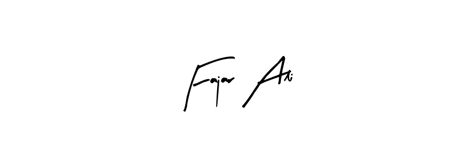 How to make Fajar Ali name signature. Use Arty Signature style for creating short signs online. This is the latest handwritten sign. Fajar Ali signature style 8 images and pictures png