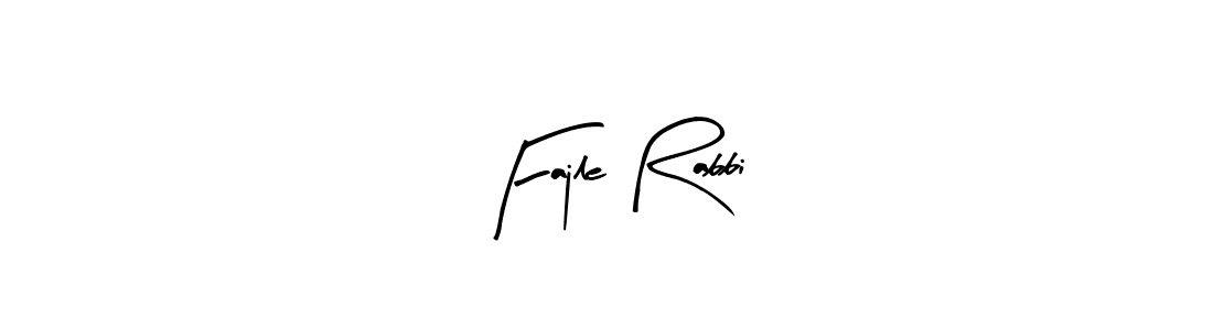 Similarly Arty Signature is the best handwritten signature design. Signature creator online .You can use it as an online autograph creator for name Fajle Rabbi. Fajle Rabbi signature style 8 images and pictures png