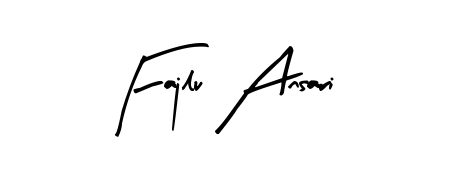 Arty Signature is a professional signature style that is perfect for those who want to add a touch of class to their signature. Get Fajlu Ansari name fancy signature for free. Fajlu Ansari signature style 8 images and pictures png