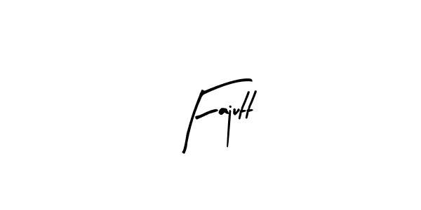 Design your own signature with our free online signature maker. With this signature software, you can create a handwritten (Arty Signature) signature for name Fajutt. Fajutt signature style 8 images and pictures png