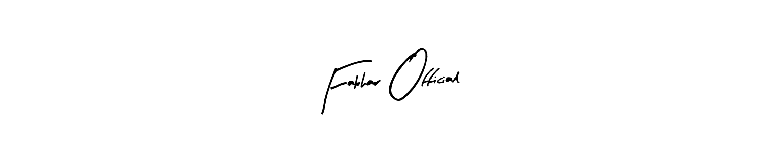 Arty Signature is a professional signature style that is perfect for those who want to add a touch of class to their signature. It is also a great choice for those who want to make their signature more unique. Get Fakhar Official name to fancy signature for free. Fakhar Official signature style 8 images and pictures png