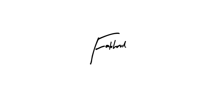 Make a beautiful signature design for name Fakhrul. With this signature (Arty Signature) style, you can create a handwritten signature for free. Fakhrul signature style 8 images and pictures png