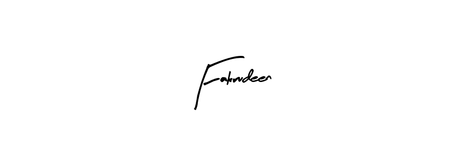 Design your own signature with our free online signature maker. With this signature software, you can create a handwritten (Arty Signature) signature for name Fakrudeen. Fakrudeen signature style 8 images and pictures png