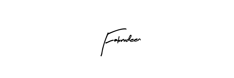 Design your own signature with our free online signature maker. With this signature software, you can create a handwritten (Arty Signature) signature for name Fakrudeen. Fakrudeen signature style 8 images and pictures png