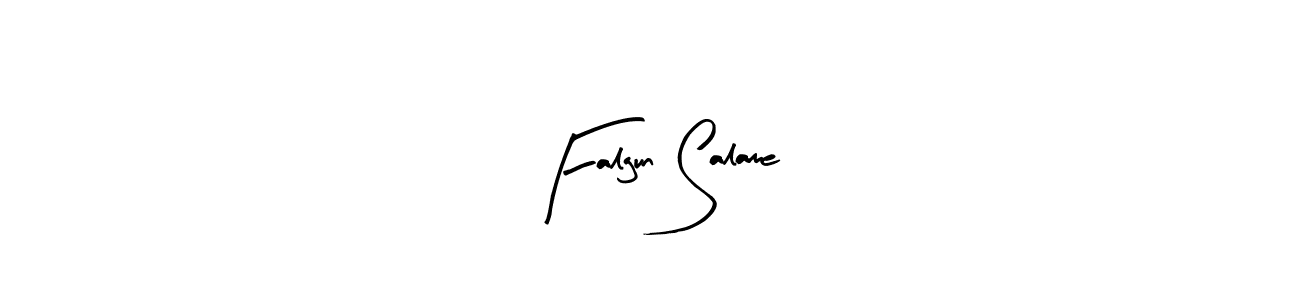 Arty Signature is a professional signature style that is perfect for those who want to add a touch of class to their signature. It is also a great choice for those who want to make their signature more unique. Get Falgun Salame name to fancy signature for free. Falgun Salame signature style 8 images and pictures png