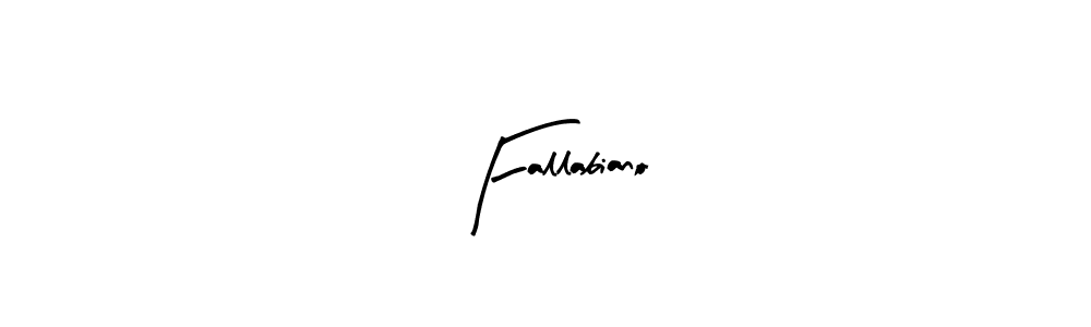 Use a signature maker to create a handwritten signature online. With this signature software, you can design (Arty Signature) your own signature for name Fallabiano. Fallabiano signature style 8 images and pictures png