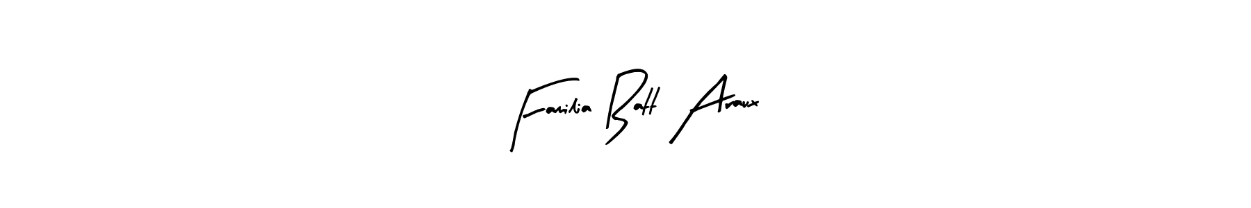 Arty Signature is a professional signature style that is perfect for those who want to add a touch of class to their signature. It is also a great choice for those who want to make their signature more unique. Get Familia Batt Araux name to fancy signature for free. Familia Batt Araux signature style 8 images and pictures png