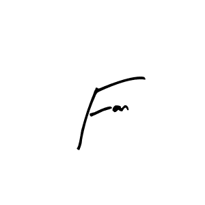 Design your own signature with our free online signature maker. With this signature software, you can create a handwritten (Arty Signature) signature for name Fan. Fan signature style 8 images and pictures png