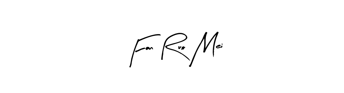 Create a beautiful signature design for name Fan Ruo Mei. With this signature (Arty Signature) fonts, you can make a handwritten signature for free. Fan Ruo Mei signature style 8 images and pictures png