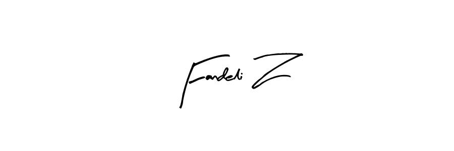 It looks lik you need a new signature style for name Fandeli Z. Design unique handwritten (Arty Signature) signature with our free signature maker in just a few clicks. Fandeli Z signature style 8 images and pictures png