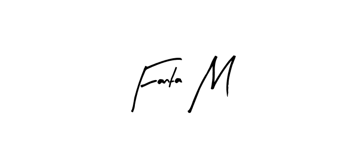 Fanta M stylish signature style. Best Handwritten Sign (Arty Signature) for my name. Handwritten Signature Collection Ideas for my name Fanta M. Fanta M signature style 8 images and pictures png