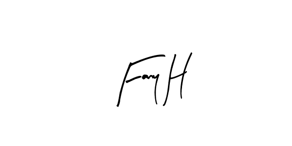 Make a beautiful signature design for name Fany H. Use this online signature maker to create a handwritten signature for free. Fany H signature style 8 images and pictures png
