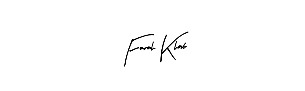 Also You can easily find your signature by using the search form. We will create Farah Khab name handwritten signature images for you free of cost using Arty Signature sign style. Farah Khab signature style 8 images and pictures png