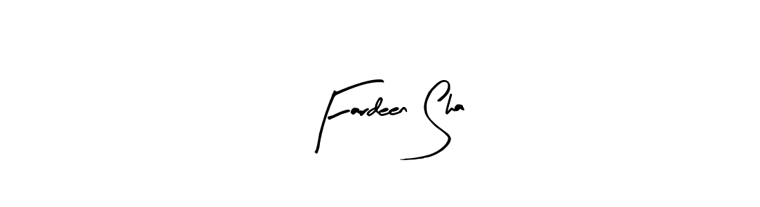 How to make Fardeen Sha name signature. Use Arty Signature style for creating short signs online. This is the latest handwritten sign. Fardeen Sha signature style 8 images and pictures png
