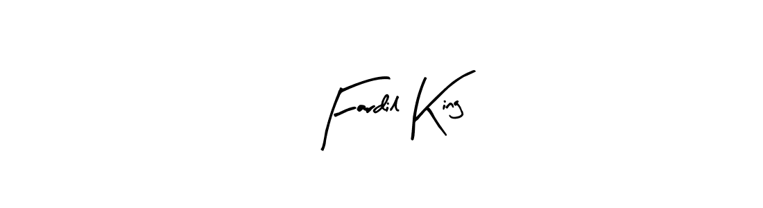 How to make Fardil King name signature. Use Arty Signature style for creating short signs online. This is the latest handwritten sign. Fardil King signature style 8 images and pictures png