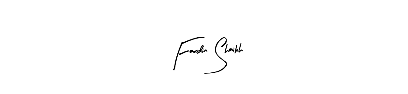 How to Draw Fardin Shaikh signature style? Arty Signature is a latest design signature styles for name Fardin Shaikh. Fardin Shaikh signature style 8 images and pictures png