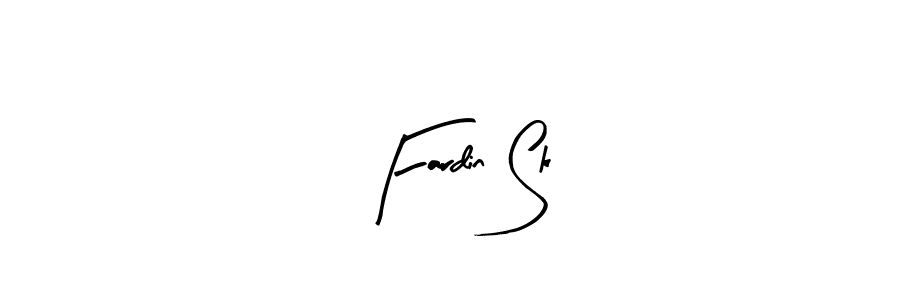 Similarly Arty Signature is the best handwritten signature design. Signature creator online .You can use it as an online autograph creator for name Fardin Sk. Fardin Sk signature style 8 images and pictures png