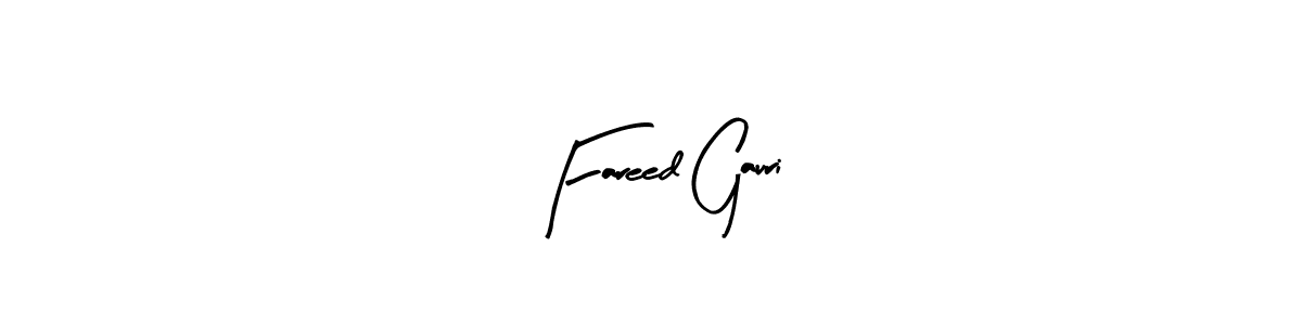 You can use this online signature creator to create a handwritten signature for the name Fareed Gauri. This is the best online autograph maker. Fareed Gauri signature style 8 images and pictures png