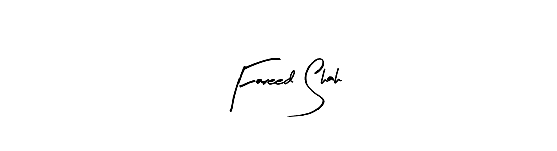 How to make Fareed Shah name signature. Use Arty Signature style for creating short signs online. This is the latest handwritten sign. Fareed Shah signature style 8 images and pictures png