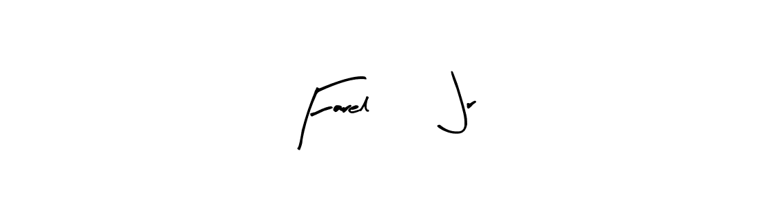 How to make Farel 13 Jr name signature. Use Arty Signature style for creating short signs online. This is the latest handwritten sign. Farel 13 Jr signature style 8 images and pictures png