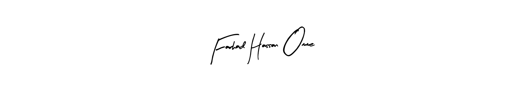Make a beautiful signature design for name Farhad Hassan Omme. With this signature (Arty Signature) style, you can create a handwritten signature for free. Farhad Hassan Omme signature style 8 images and pictures png
