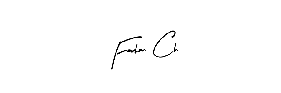 Farhan Ch stylish signature style. Best Handwritten Sign (Arty Signature) for my name. Handwritten Signature Collection Ideas for my name Farhan Ch. Farhan Ch signature style 8 images and pictures png