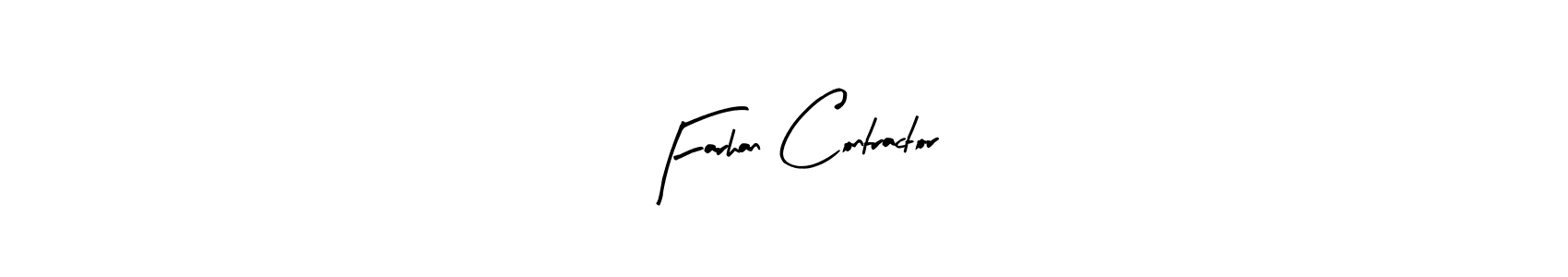 if you are searching for the best signature style for your name Farhan Contractor. so please give up your signature search. here we have designed multiple signature styles  using Arty Signature. Farhan Contractor signature style 8 images and pictures png
