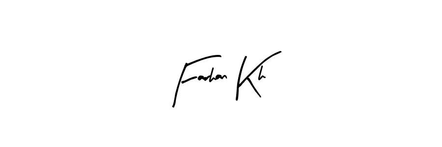 Farhan Kh stylish signature style. Best Handwritten Sign (Arty Signature) for my name. Handwritten Signature Collection Ideas for my name Farhan Kh. Farhan Kh signature style 8 images and pictures png