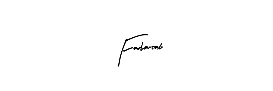 Design your own signature with our free online signature maker. With this signature software, you can create a handwritten (Arty Signature) signature for name Farhansab. Farhansab signature style 8 images and pictures png