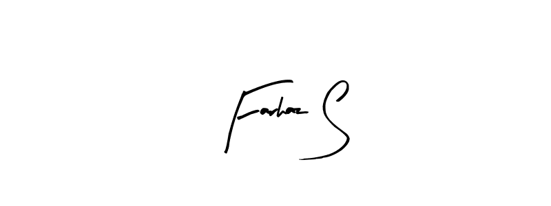 How to make Farhaz S signature? Arty Signature is a professional autograph style. Create handwritten signature for Farhaz S name. Farhaz S signature style 8 images and pictures png
