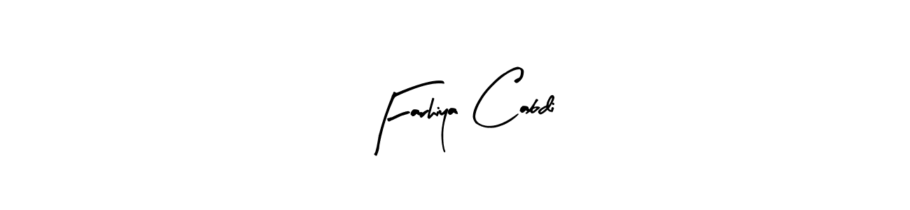 Design your own signature with our free online signature maker. With this signature software, you can create a handwritten (Arty Signature) signature for name Farhiya Cabdi. Farhiya Cabdi signature style 8 images and pictures png