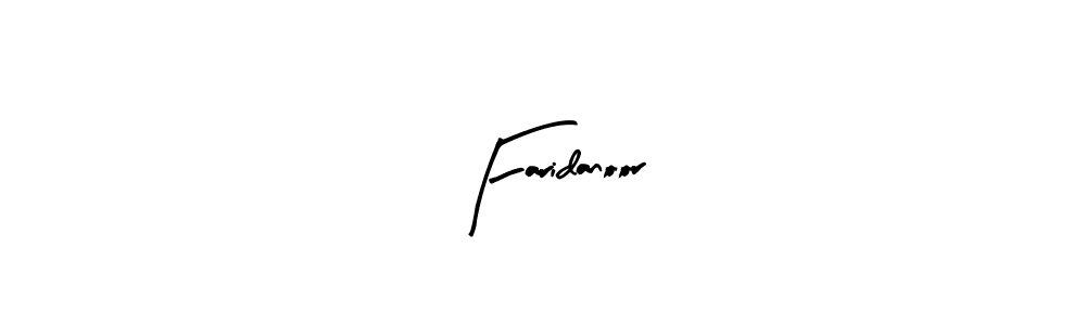 You can use this online signature creator to create a handwritten signature for the name Faridanoor. This is the best online autograph maker. Faridanoor signature style 8 images and pictures png