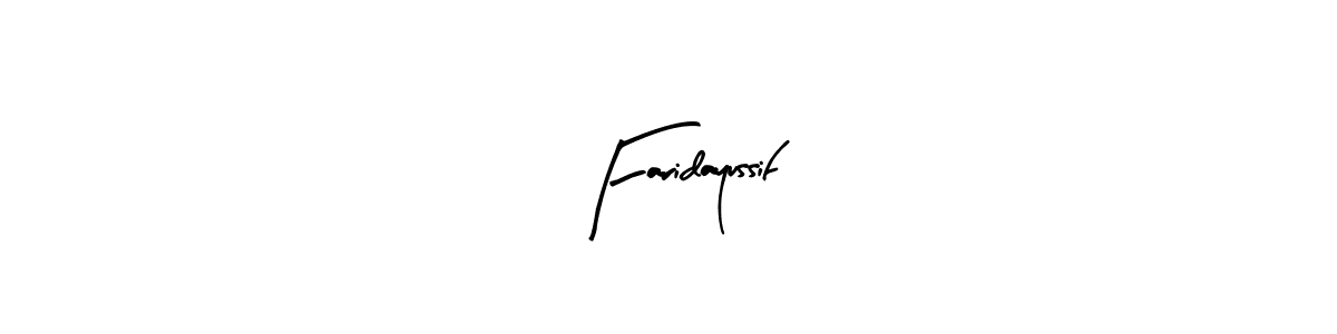if you are searching for the best signature style for your name Faridayussif. so please give up your signature search. here we have designed multiple signature styles  using Arty Signature. Faridayussif signature style 8 images and pictures png