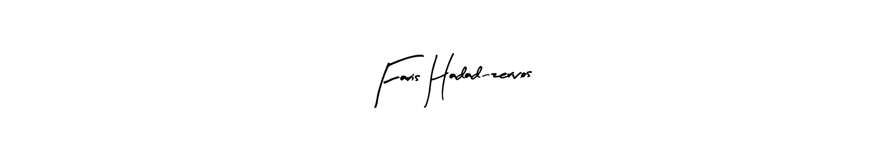 Use a signature maker to create a handwritten signature online. With this signature software, you can design (Arty Signature) your own signature for name Faris Hadad-zervos. Faris Hadad-zervos signature style 8 images and pictures png