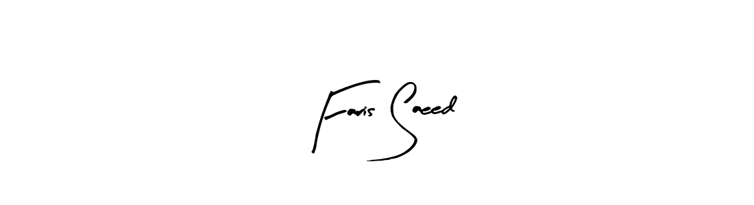 Create a beautiful signature design for name Faris Saeed. With this signature (Arty Signature) fonts, you can make a handwritten signature for free. Faris Saeed signature style 8 images and pictures png