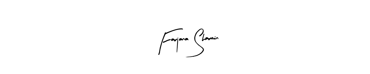 Also You can easily find your signature by using the search form. We will create Farjana Sharmin name handwritten signature images for you free of cost using Arty Signature sign style. Farjana Sharmin signature style 8 images and pictures png