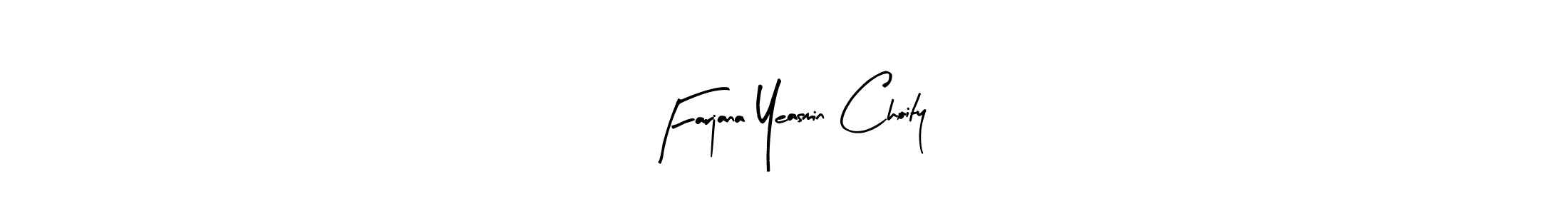 Here are the top 10 professional signature styles for the name Farjana Yeasmin Choity. These are the best autograph styles you can use for your name. Farjana Yeasmin Choity signature style 8 images and pictures png