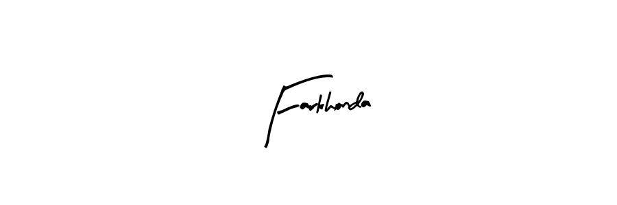 How to make Farkhonda signature? Arty Signature is a professional autograph style. Create handwritten signature for Farkhonda name. Farkhonda signature style 8 images and pictures png