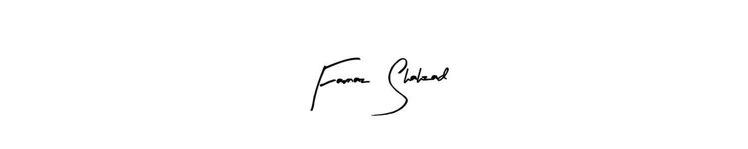 Make a short Farnaz  Shahzad signature style. Manage your documents anywhere anytime using Arty Signature. Create and add eSignatures, submit forms, share and send files easily. Farnaz  Shahzad signature style 8 images and pictures png