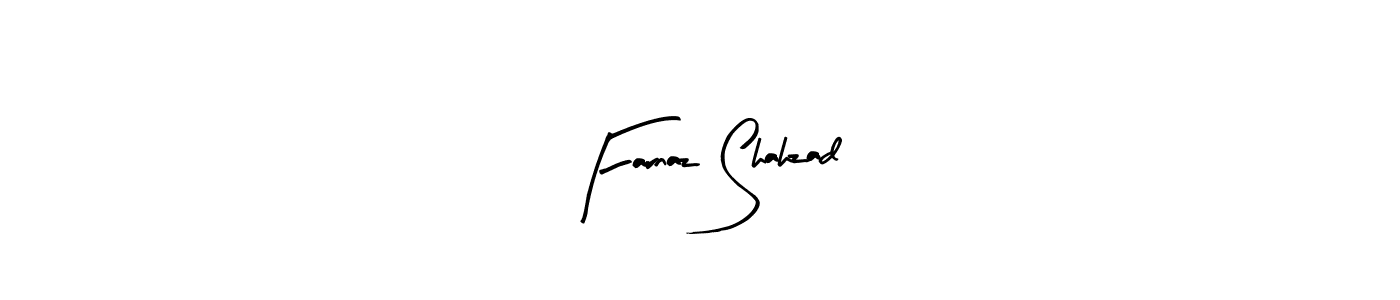 Farnaz Shahzad stylish signature style. Best Handwritten Sign (Arty Signature) for my name. Handwritten Signature Collection Ideas for my name Farnaz Shahzad. Farnaz Shahzad signature style 8 images and pictures png