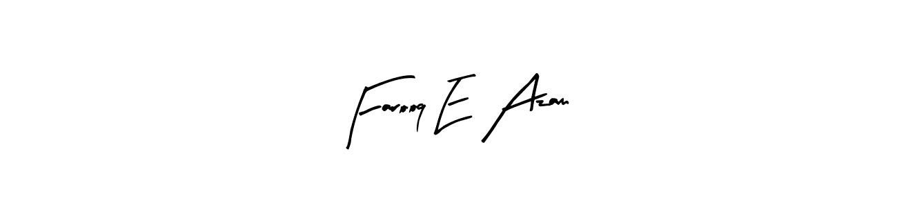 Farooq E Azam stylish signature style. Best Handwritten Sign (Arty Signature) for my name. Handwritten Signature Collection Ideas for my name Farooq E Azam. Farooq E Azam signature style 8 images and pictures png