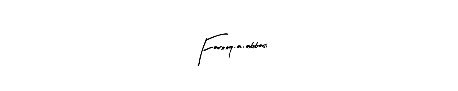 You can use this online signature creator to create a handwritten signature for the name Farooq.a.abbasi. This is the best online autograph maker. Farooq.a.abbasi signature style 8 images and pictures png