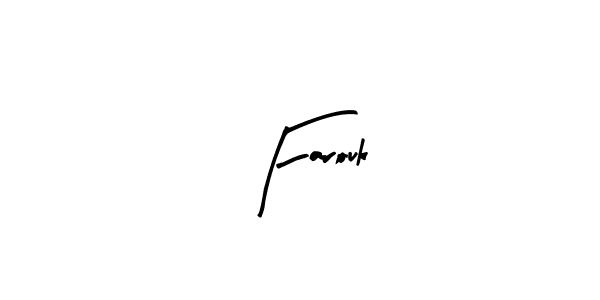 Use a signature maker to create a handwritten signature online. With this signature software, you can design (Arty Signature) your own signature for name Farouk. Farouk signature style 8 images and pictures png