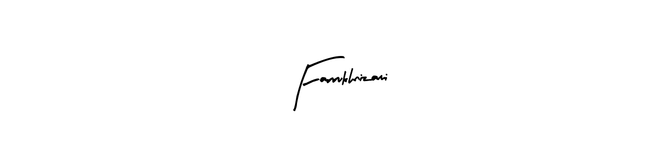 Create a beautiful signature design for name Farrukhnizami. With this signature (Arty Signature) fonts, you can make a handwritten signature for free. Farrukhnizami signature style 8 images and pictures png