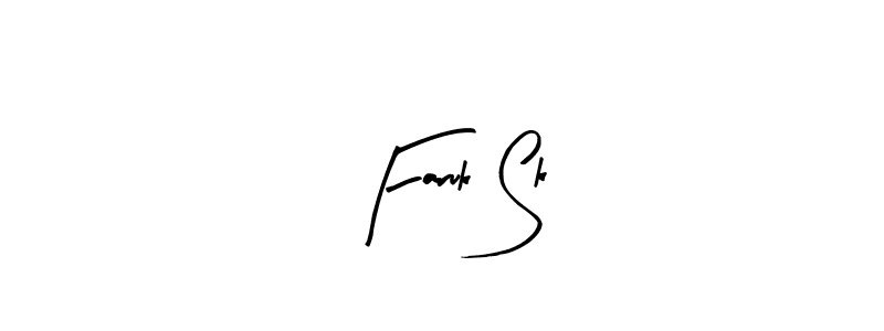 How to make Faruk Sk signature? Arty Signature is a professional autograph style. Create handwritten signature for Faruk Sk name. Faruk Sk signature style 8 images and pictures png